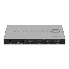 4K KYSW59 60HZ DP USB KVM Switch 2  in  1 Computer Sharing Device